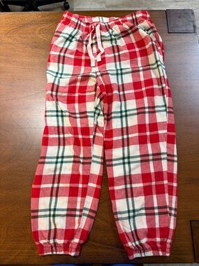 Old Navy Red and White Plaid pj pants